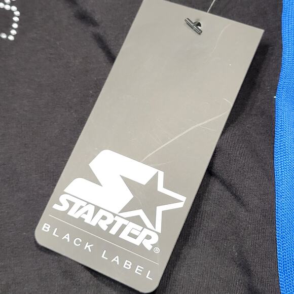 Starter High-Cut Thong Bodysuit Womens Size XLarge Black Front Logo Side Stripes - Picture 4 of 10